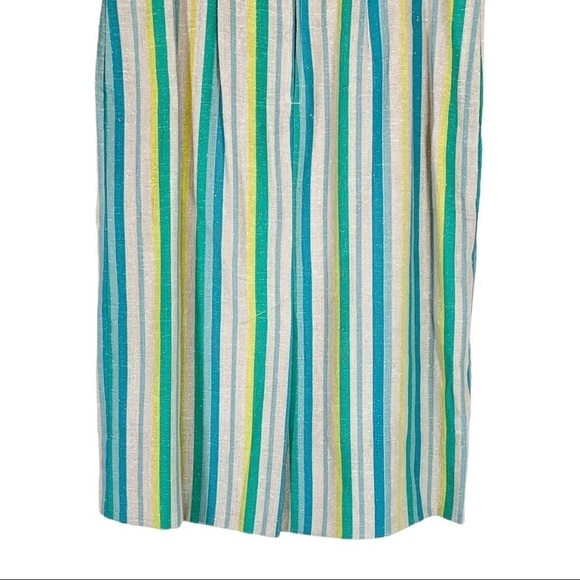 Vintage 1960's Handmade Striped Short Sleeveless Dress Size Small/Medium - Picture 6 of 6